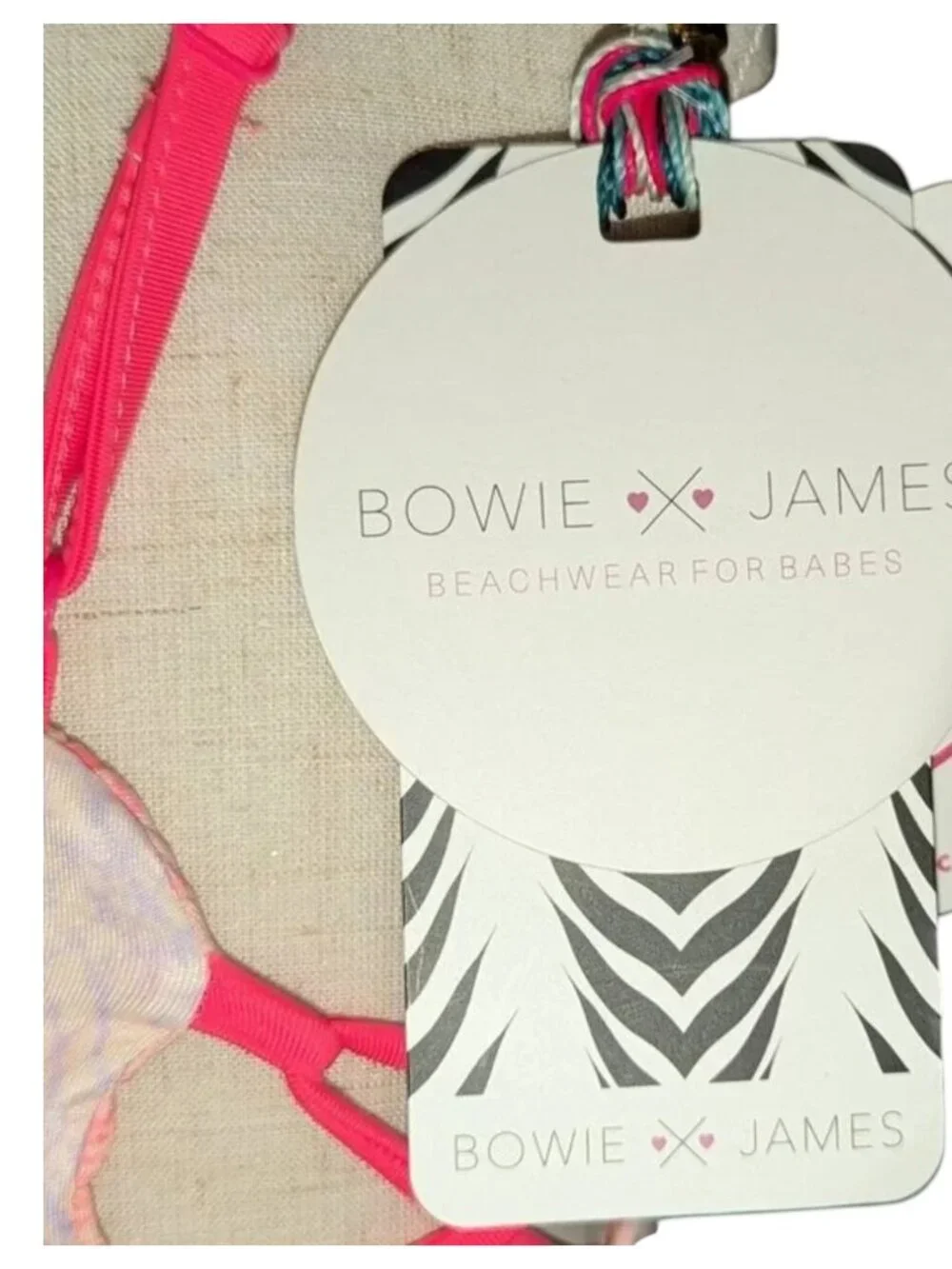 NEW Bowie X James Bo + Arrow Reversible Swimsuit Tankini Bikini Top Swimming NWT